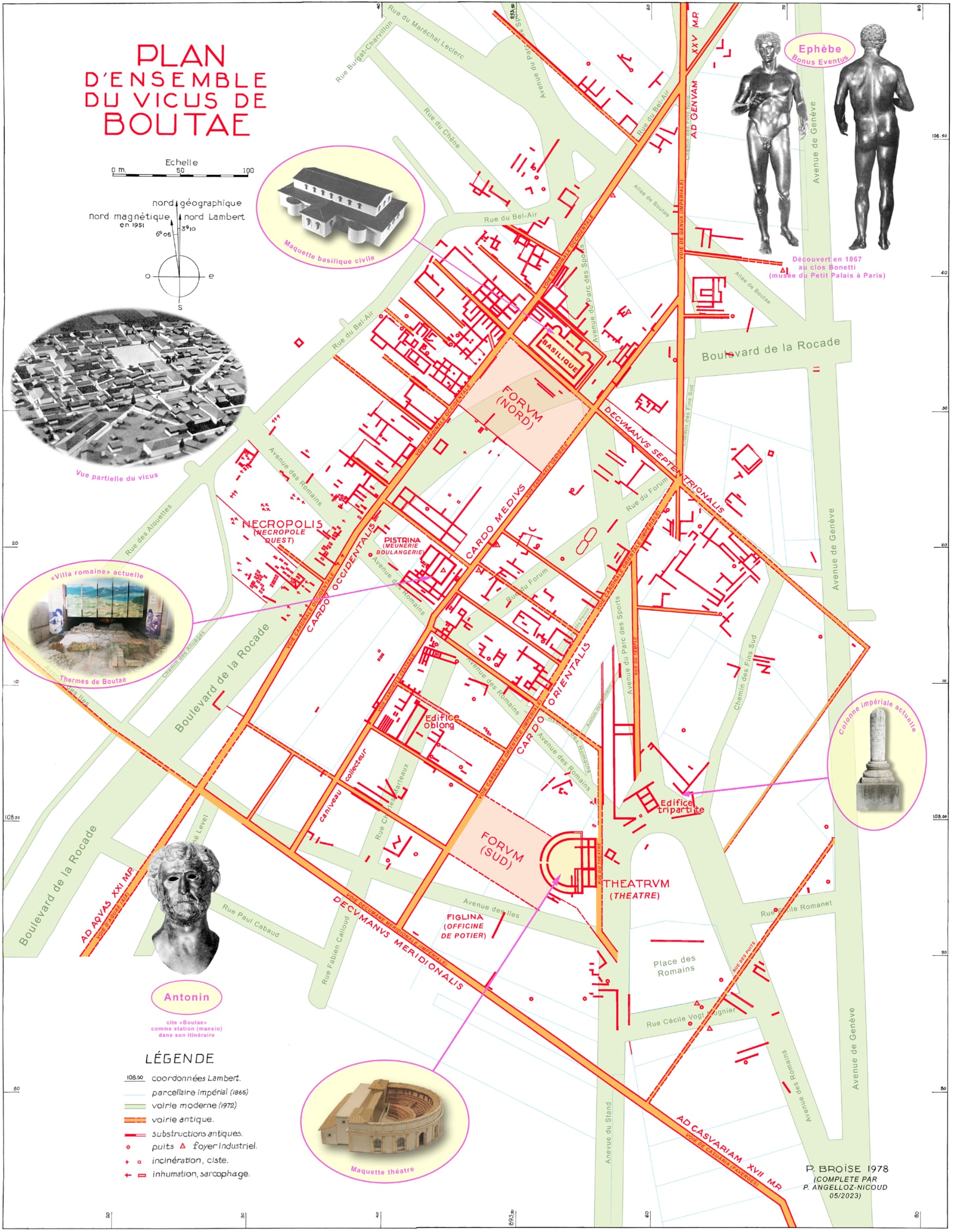 Plan d'ensemble du VICUS de BOUTAE
